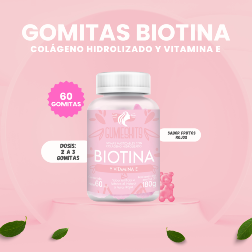 Gomitas con Biotina + Vitamina E – Cabello, Uñas y Piel - Image 2