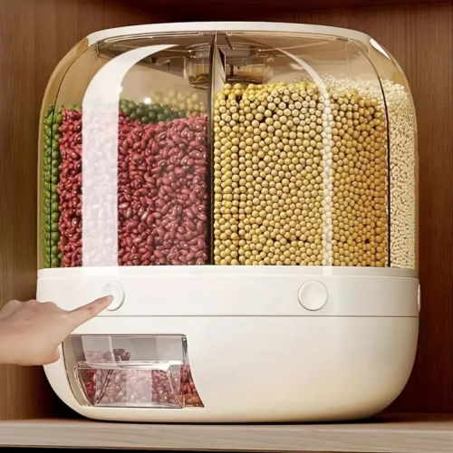 Dispensador de Granos 6 en 1 – Organización y Frescura en tu Cocina