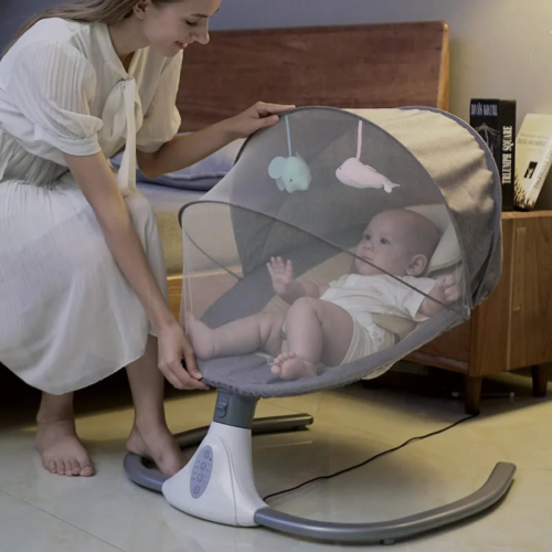 Silla Mecedora Eléctrica para Bebé – Movimiento Lateral - Image 3