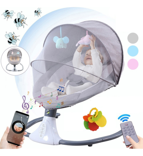 Silla Mecedora Eléctrica para Bebé – Movimiento Lateral - Image 8