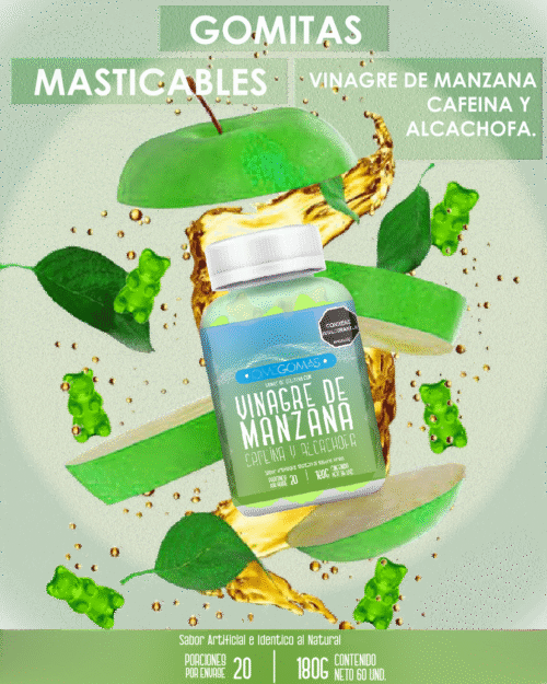 Gomitas de Vinagre de Manzana, Cafeína y Alcachofa